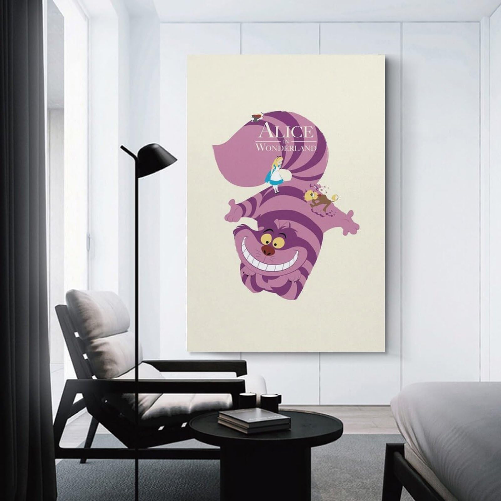 Amazon.co.jp: 不思議の国のアリス チェシャ猫 アートポスター 飾り絵